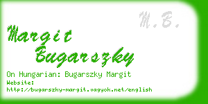 margit bugarszky business card